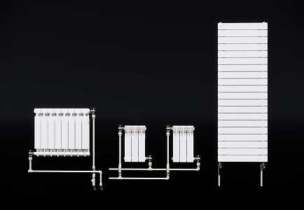 Modern heating pipe heating radiator angle valve fittings 3d model