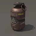 Grenade Science Fiction Grenade Science Fiction Grenade Smoke Bomb Flash Bomb High Explosive Bomb Tear Bomb Grenade Simple Model Grenade Low Model Game Grenade 3d model