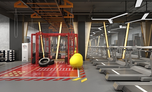 INDUSTRIAL LOFT GYM 3d model