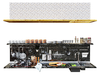 Modern Workbench Supplies 3d model