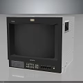 Vintage Tatung Electronic Monitor With Black Screen And Control Panel