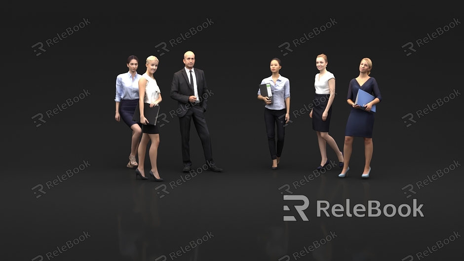 People with many people standing posture standing posture artificial people formal wear professional man woman model