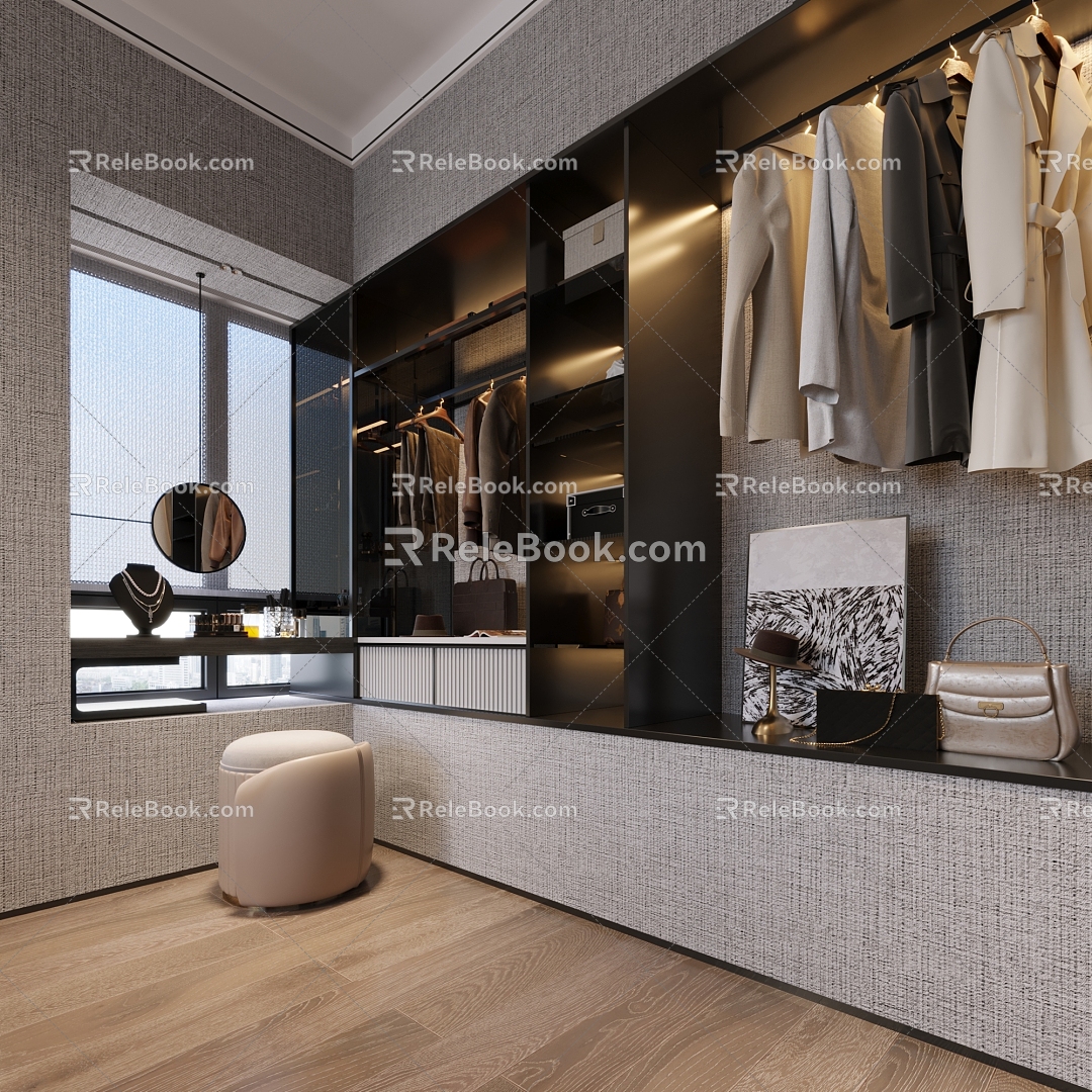 Modern Cloakroom 3d model