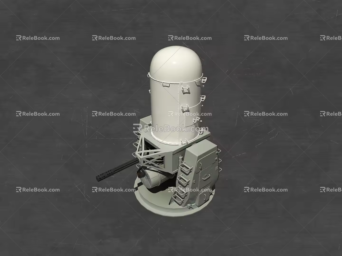 Modern Near-Artillery Near-Artillery Arrays Warship 3d model