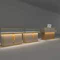 Modern Jewelry Store Interior With Elegant Glass Display Counters Warm Lighting And Cashier Desk