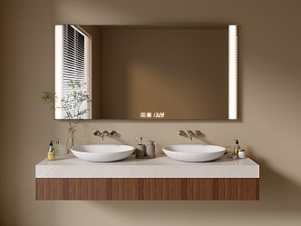 Modern Bathroom Cabinet Bathroom Basin Bathroom Ornaments 3d model