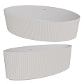 Modern Oval Bathtub 18w 3d model