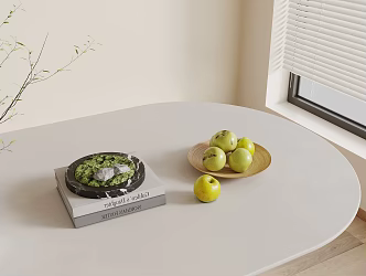 Modern Book Ornaments Fruit Plate 3d model