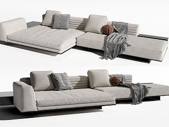 Modern Minotti corner sofa 3d model