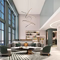 Modern Beauty Hair Salon Interior With Styling Chairs And Mirrors