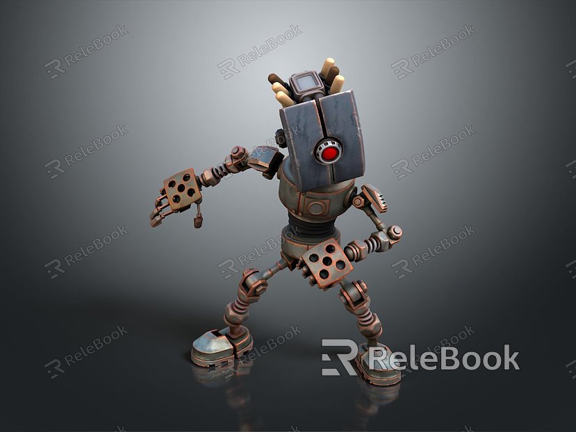 Robot Robot Assistant Small Robot Robot Butler Robot Butler Figure Game Figure model