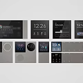 switch socket switch panel socket switch display panel 3d model