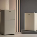 HISENSE Refrigerator Freezer in Gray and Beige for Modern Interior Design