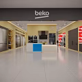 Samsung Luxury Center Shopping Mall Counter With Washing Machines Refrigerators And Display Area