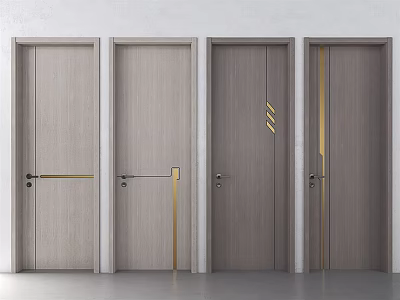 Modern swing door 3d model