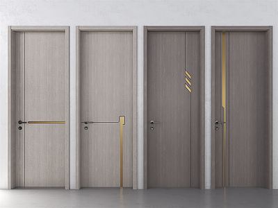 Modern swing door 3d model