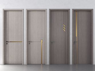 Modern swing door 3d model