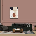 Modern Sofa Coffee Table Combination Simple Sofa Coffee Table Combination 3d model