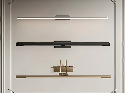 Modern Style Wall Lights with Various Designs and Black Gold White Finishes for Home Interior 3d model