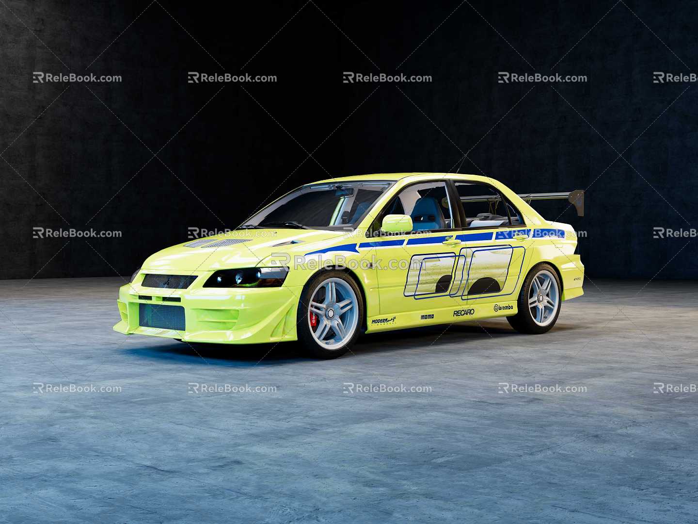 Mitsubishi EVO 3d model