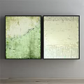 Abstract Painting With Blue White Tones Layered Texture And Wall Art Design