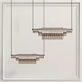 Modern chandelier combination 3d model