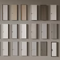 Various Interior Doors Collection With Different Styles And Colors For Home Decor 3d model