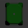 Sturdy Green Plastic Stool With Simple Design And Four Legs Structure