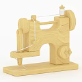 Vintage Style Handcrafted Wooden Sewing Machine Decorative Model For Home Use