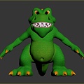 Modern Crocodile Cartoon Crocodile Anime Crocodile Alligator 3d model