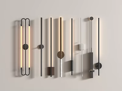 modern wall lamp modern wall lamp bedside wall lamp metal wall lamp strip wall lamp 3d model