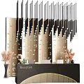 Modern Reception Desk Reception Desk Image Wall Background Wall Decorative Wall Reception Desk 3d model