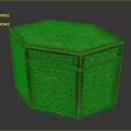 Antique Style Wooden Octagonal Decorative Storage Box With Intricate Carved Floral Patterns