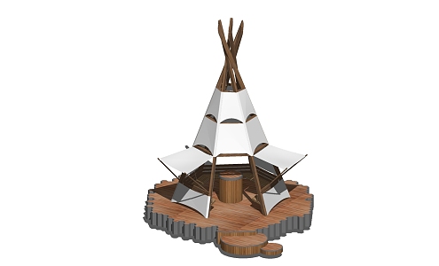 Modern Tent 3d model