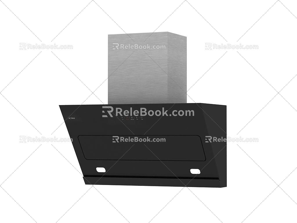 modern hood range hood 3d model