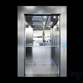 Stainless Steel Elevator Interior With Bright Lighting Control Panel And Non Slip Floor 3d model