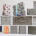 Sports Equipment With Varied Textures Including Climbing Walls Training Mats And Surfaces