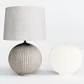 Quiet table lampshade table lamp art lamp reading lamp star lamp pottery lamp 3d model