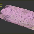 Aerial View of Ancient Historical Ruins with Circular Structures Stone Walls and Grass Areas
