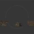 Ancient Wooden Water Vessels Broken Parts and Wreckage Pieces