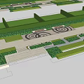 Residential Housing Complex Layout Plan With Neatly Arranged Buildings And Green Areas