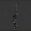 Modern Wireless Doorbell With Black Design AV Logo And Antenna Functionality