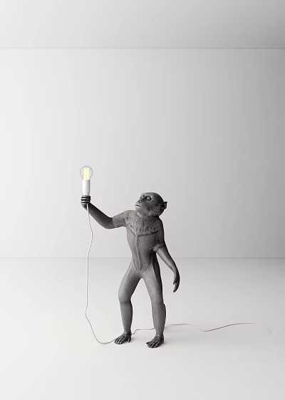 Modern Monkey Lamp 3d model