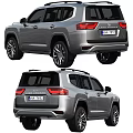 Modern Toyota SUV Exterior Design With Front Side Rear Views And Stylish Features 3d model
