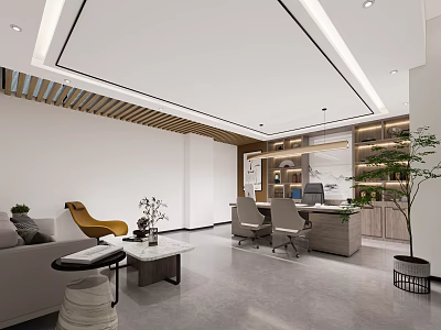 Modern Office Manager Office 3d model