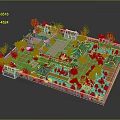 Traditional Chinese Garden Landscape Design With Ponds Colorful Trees Pavilions And Stone Paths