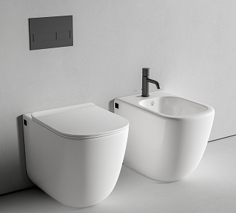 Modern toilet 3d model