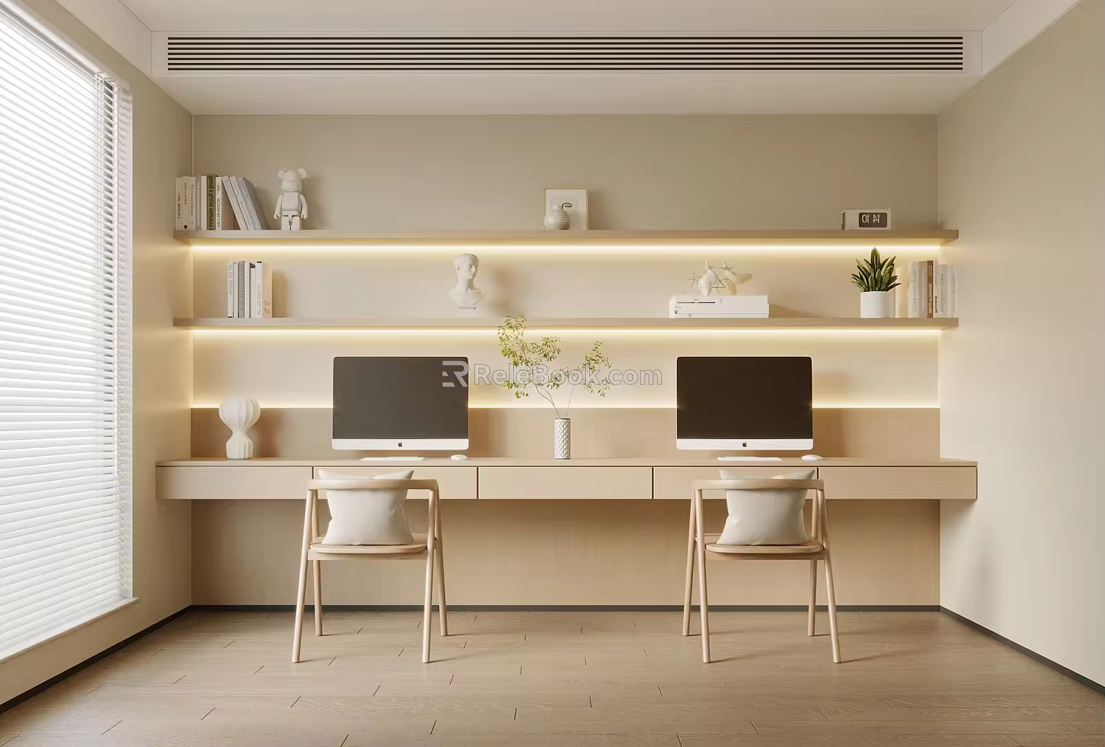 Modern study 3d model
