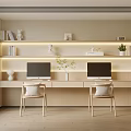 Modern study 3d model