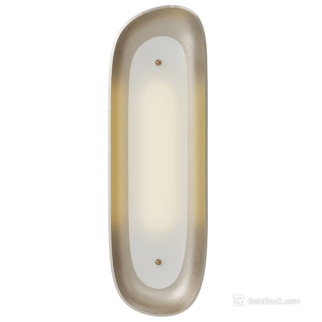 Modern Wall Light Design With Sleek Metal Frame And Soft Illumination 3d model